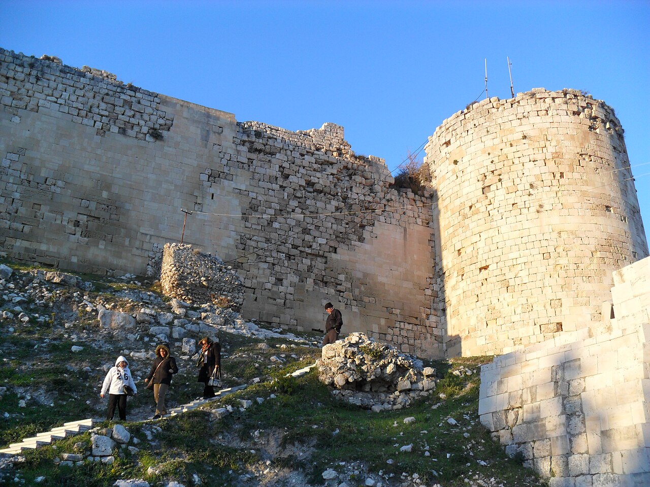 Die Burg Silifke auf einem Hügel, Provinz Mersin
